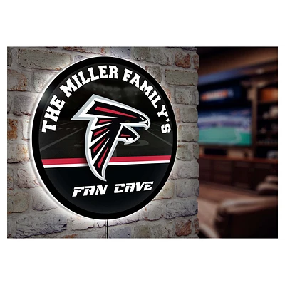 Atlanta Falcons Personalized 23" Round LED Wall Sign