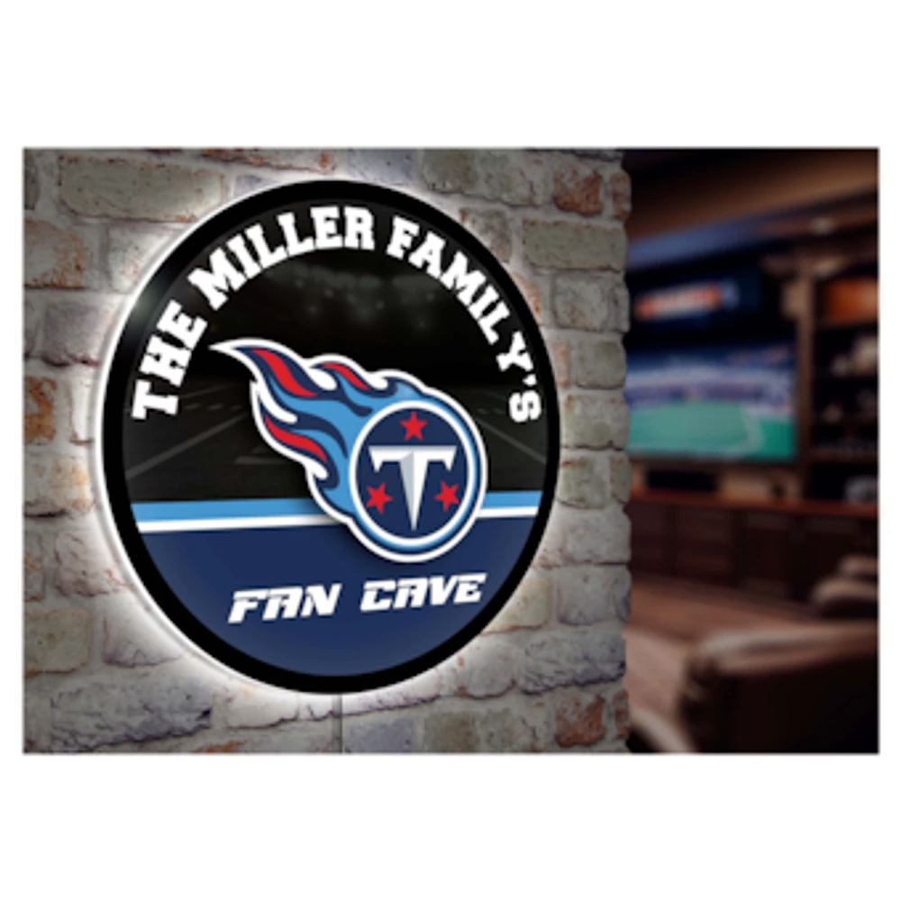 Tennessee Titans Personalized 23" Round LED Wall Sign