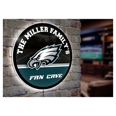 Philadelphia Eagles Personalized 23" Round LED Wall Sign