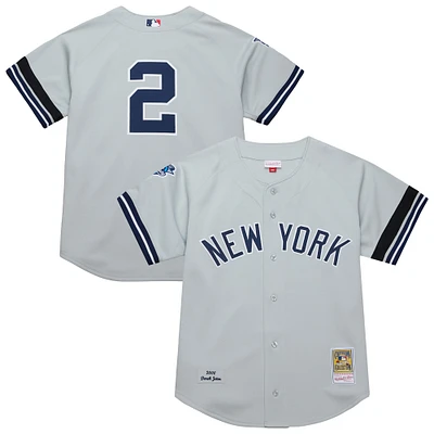 Men's Mitchell & Ness Derek Jeter Gray New York Yankees Cooperstown Collection 2000 World Series Authentic Jersey