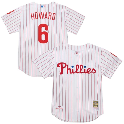 Men's Mitchell & Ness Ryan Howard White Philadelphia Phillies Cooperstown Collection Authentic Jersey