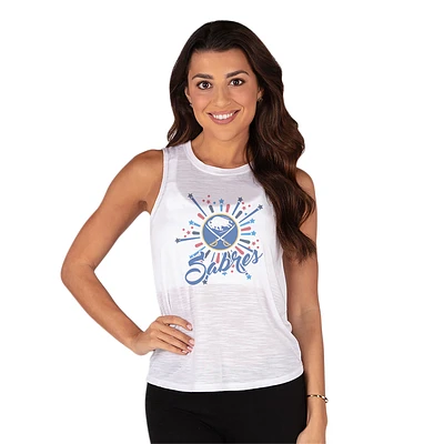 Women's Concepts Sport White Buffalo Sabres Infuse Knit Tank Top