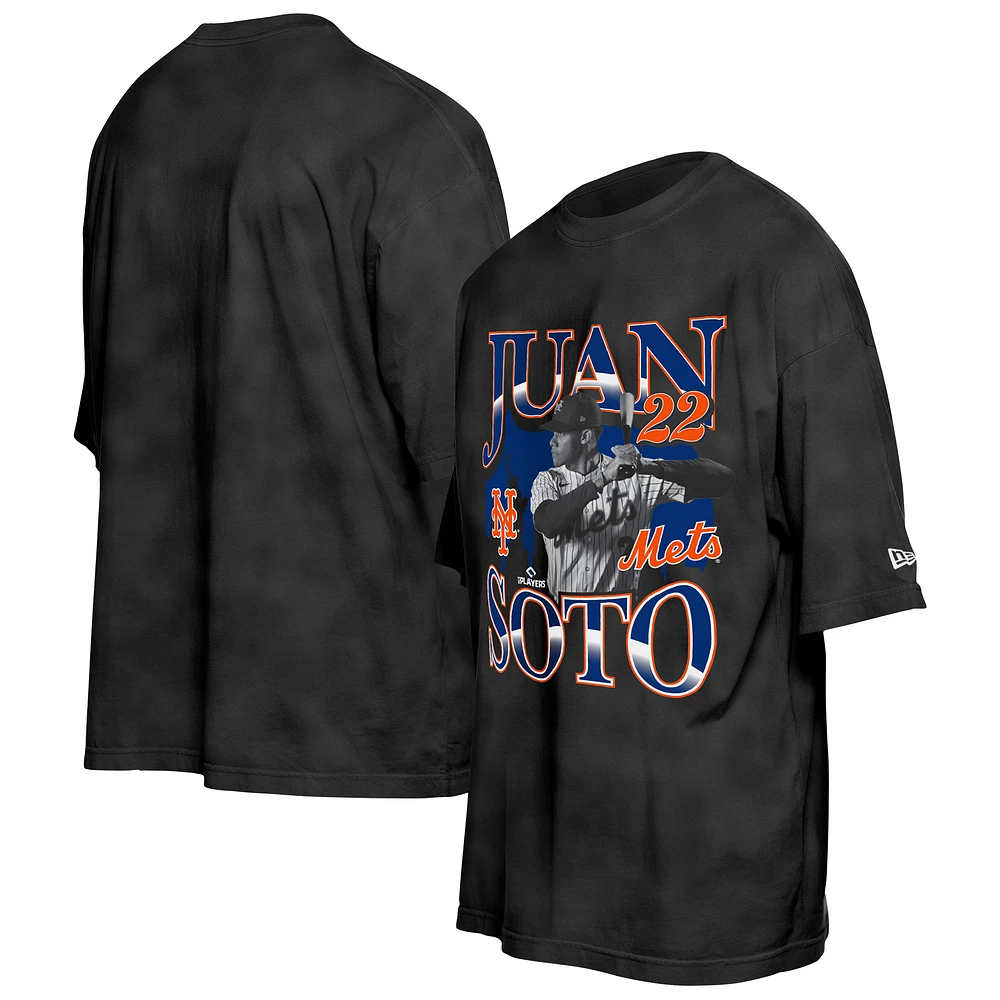 Men's New Era Juan Soto Black York Mets Batter Up Player T-Shirt
