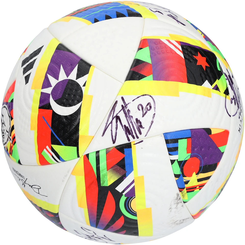 D.C. United Autographed Match-Used Soccer Ball from the 2024 MLS Season with 11 Signatures