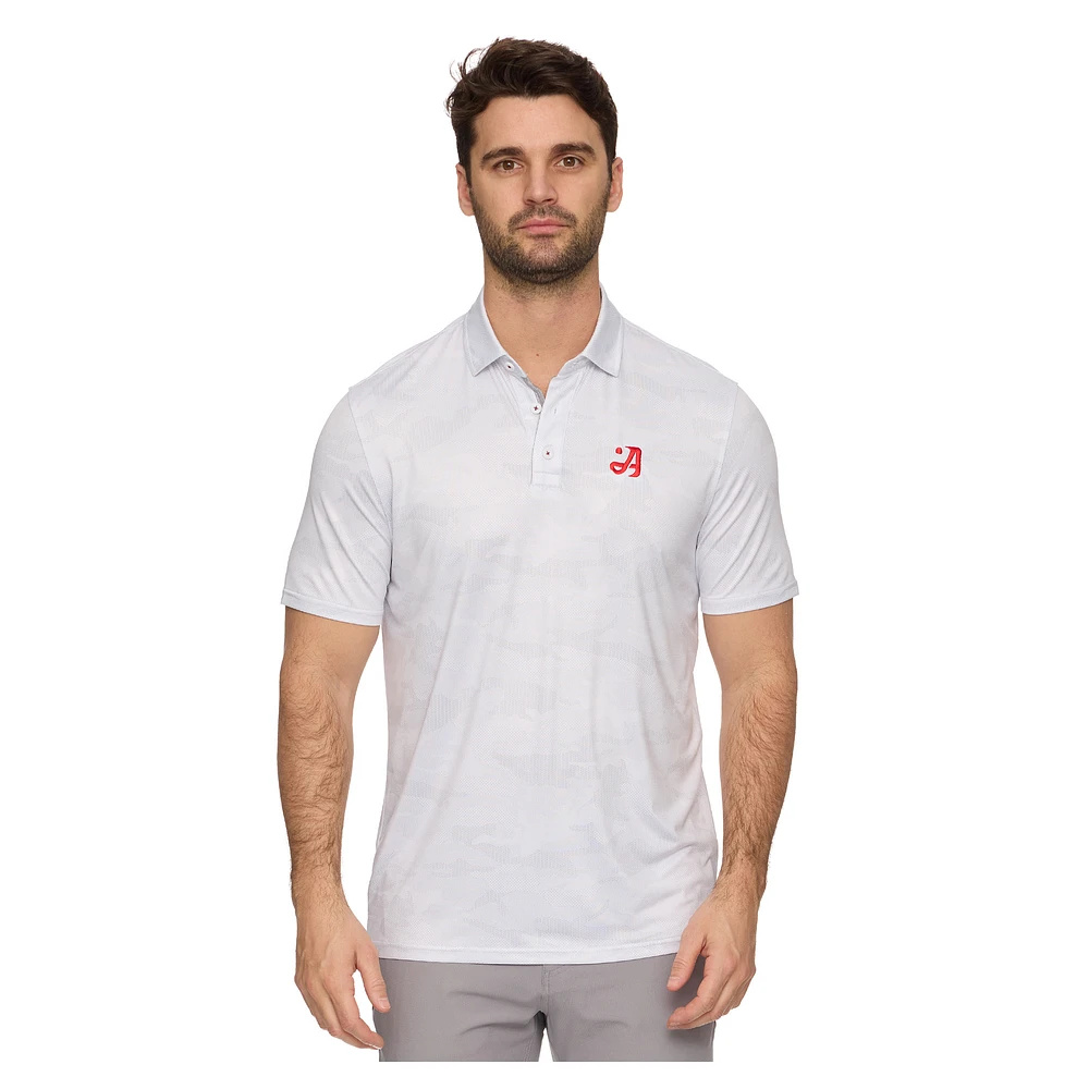 Men's Flag & Anthem Gray Atlanta Drive GC Destin Camo Polo