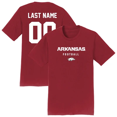 Unisex Athlete's Thread Crimson Arkansas Razorbacks NIL Pick-A-Player Football Shirsey