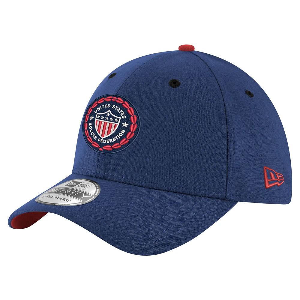 Men's New Era Navy USMNT 1986 Retro 39THIRTY Flex Hat