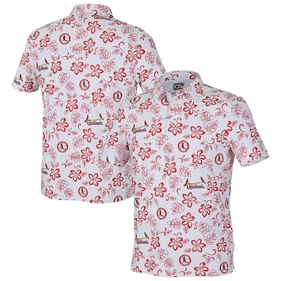 Men's Reyn Spooner White St. Louis Cardinals Cooperstown Collection Performance Polo
