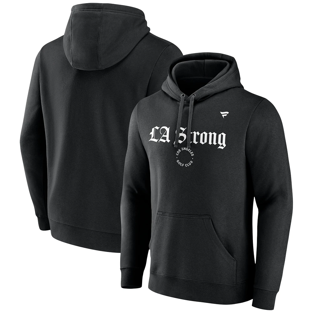 Unisex Fanatics Black Los Angeles Golf Club LA Strong Fleece Pullover Hoodie