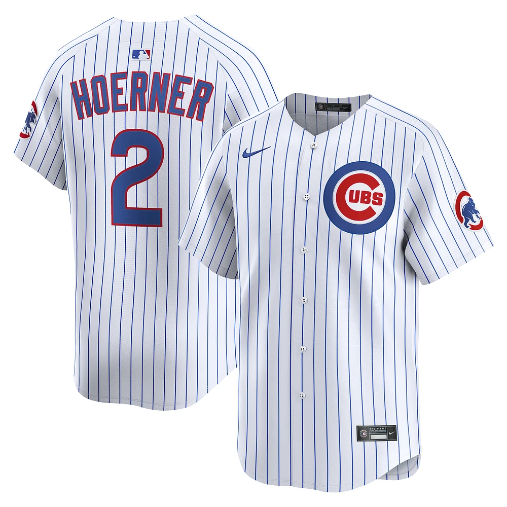 Men's Nike Nico Hoerner White Chicago Cubs Home Limited Player Jersey