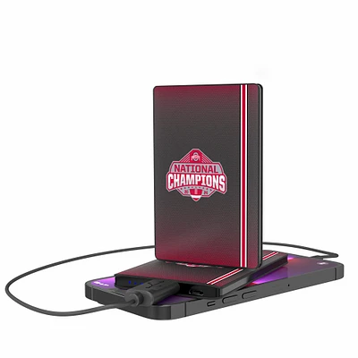 Keyscaper Ohio State Buckeyes College Football Playoff 2024 National Champions Credit Card Powerbank