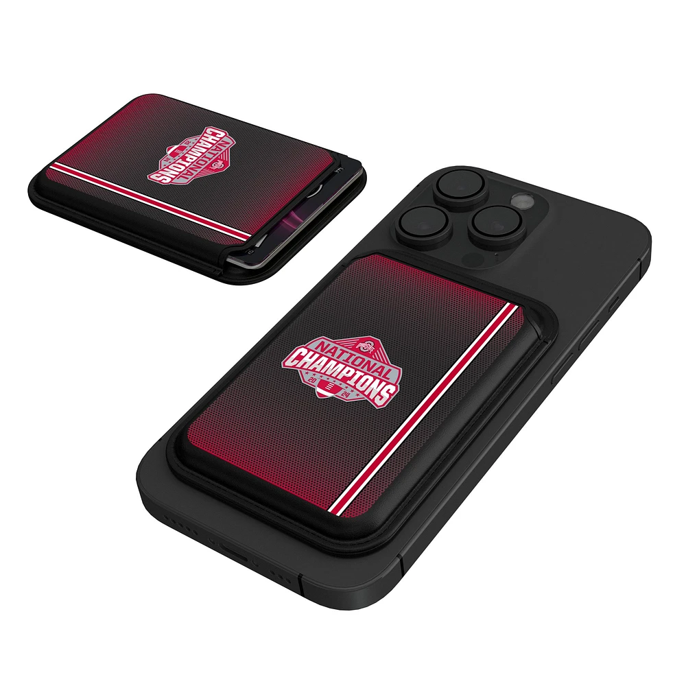 Keyscaper Ohio State Buckeyes College Football Playoff 2024 National Champions Magnetic Credit Card Wallet