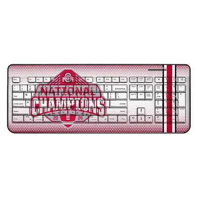 Keyscaper Ohio State Buckeyes College Football Playoff 2024 National Champions Wireless Keyboard