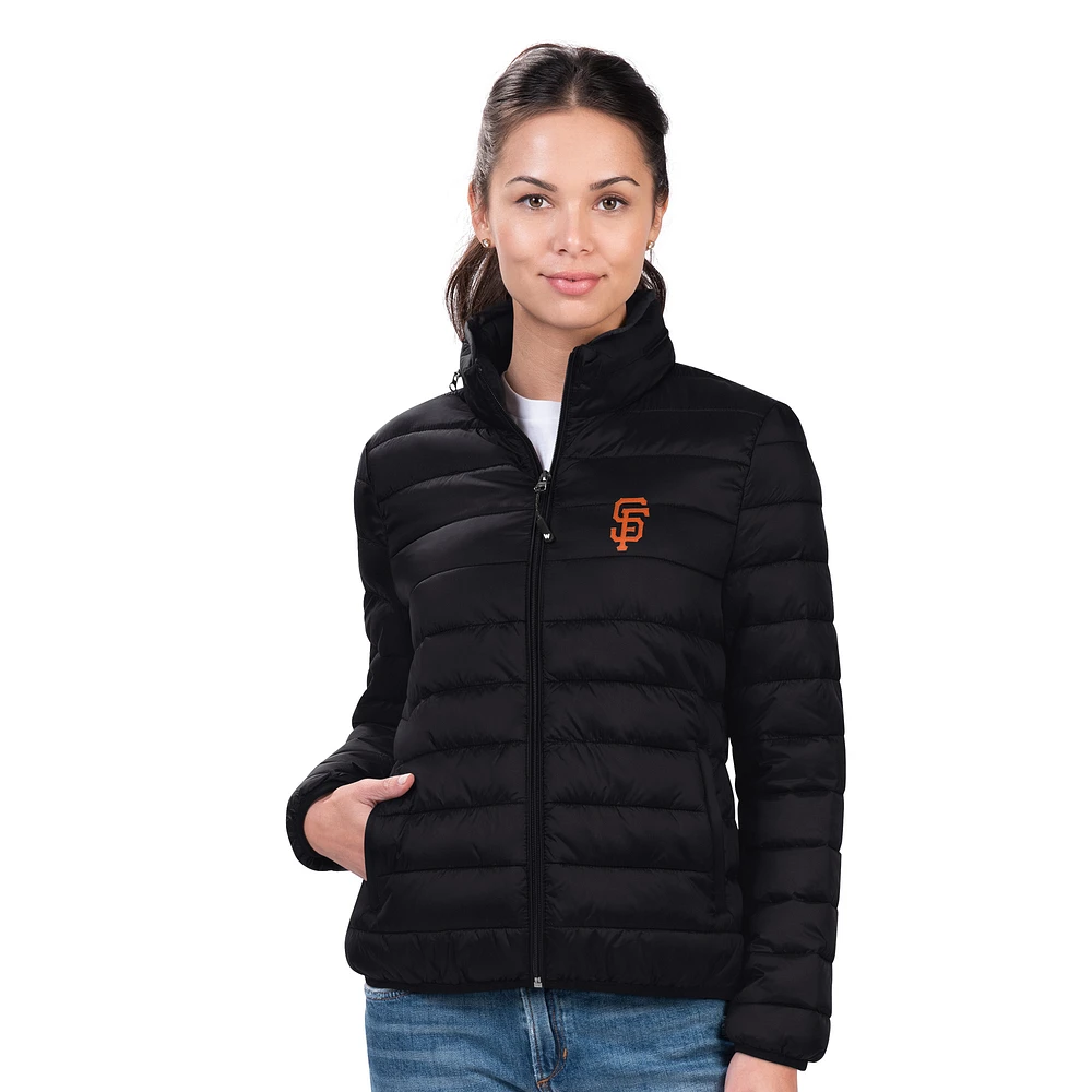 Women's G-III 4Her by Carl Banks Black San Francisco Giants Pillow Full-Zip Jacket