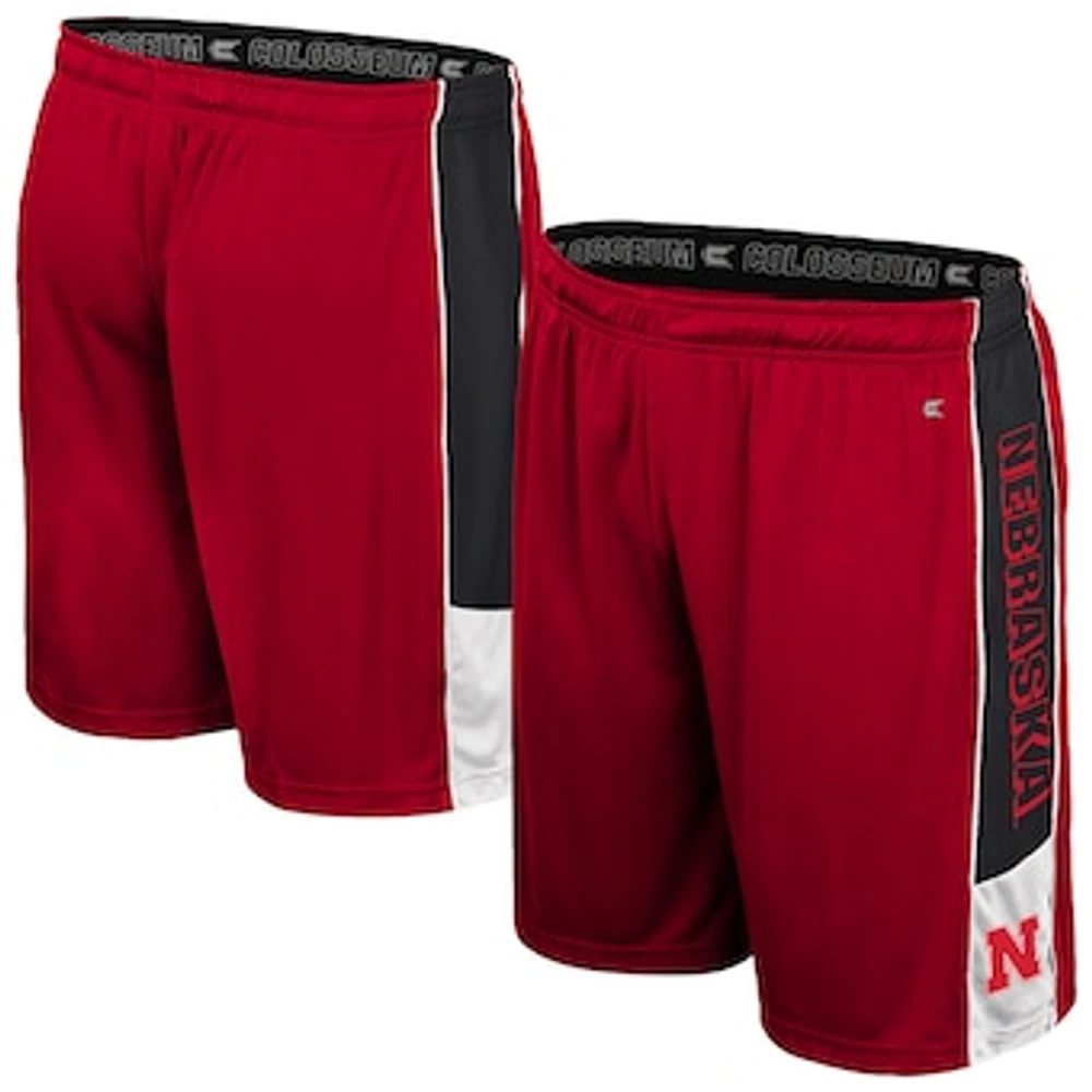 Men's Colosseum Scarlet Nebraska Huskers Quantum Shorts