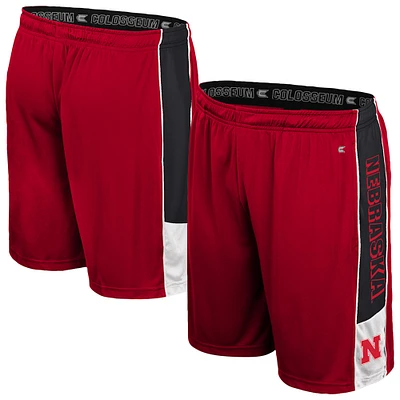 Men's Colosseum Scarlet Nebraska Huskers Quantum Shorts