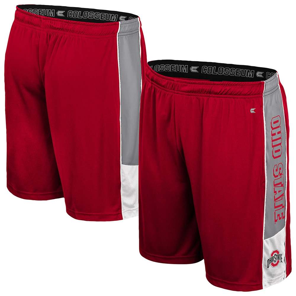 Men's Colosseum Scarlet Ohio State Buckeyes Quantum Shorts