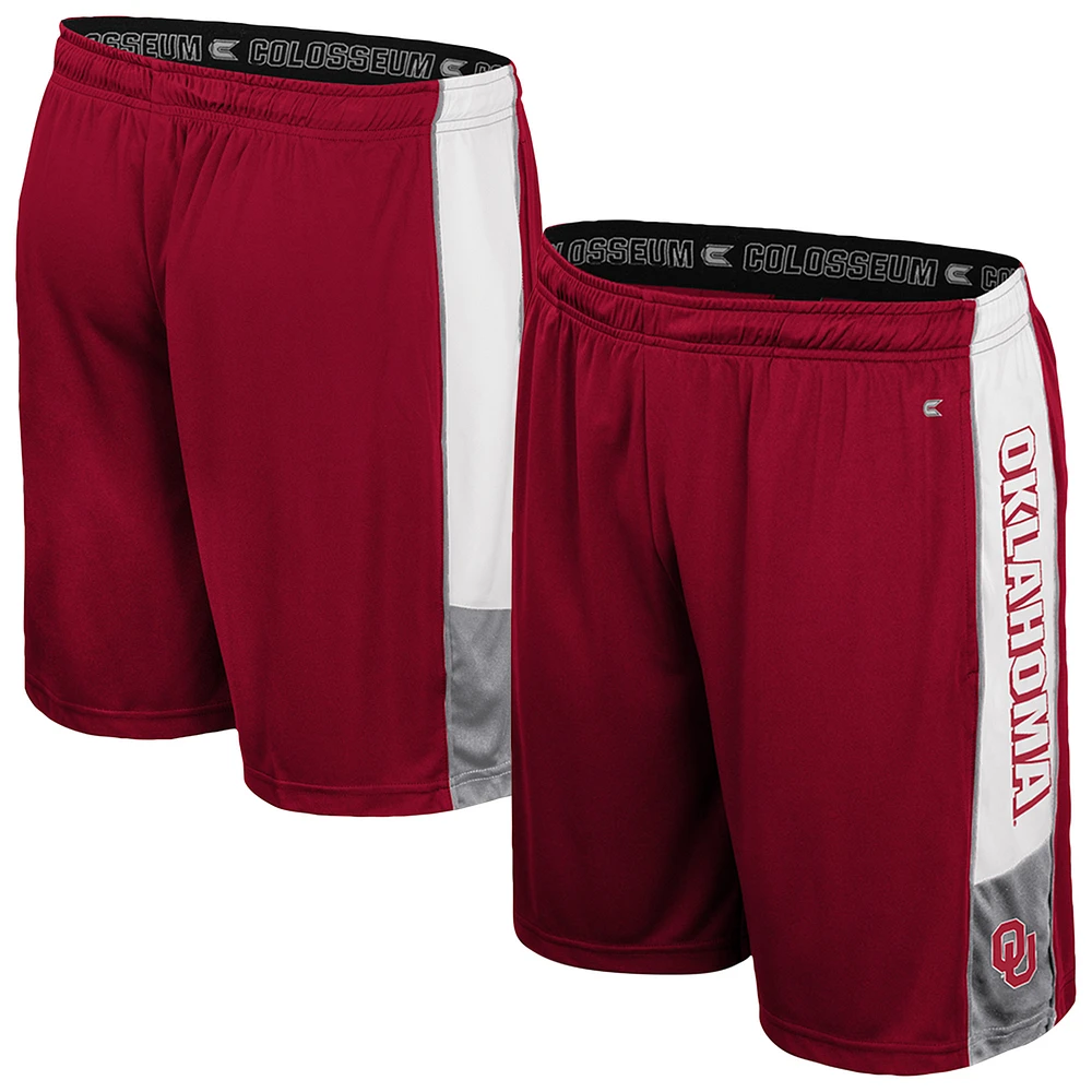 Men's Colosseum Crimson Oklahoma Sooners Quantum Shorts