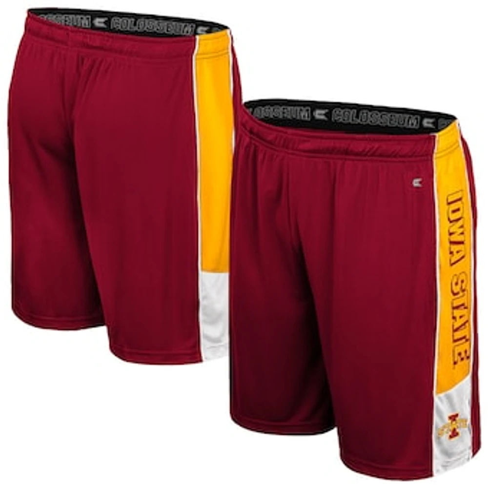 Men's Colosseum Cardinal Iowa State Cyclones Quantum Shorts