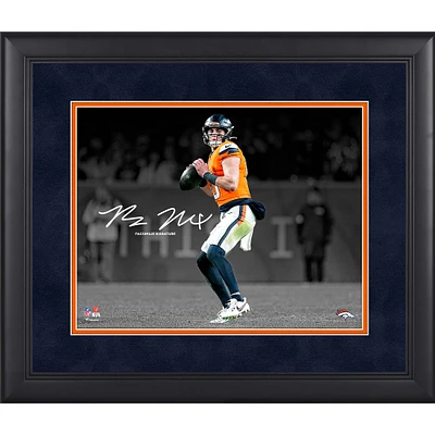Bo Nix Denver Broncos Facsimile Signature Framed 11" x 14" Photograph