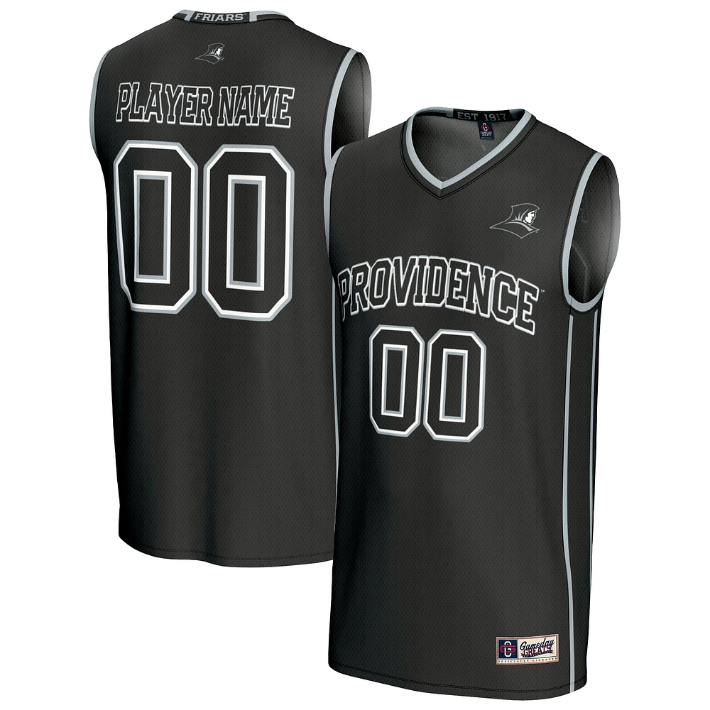 Unisex GameDay Greats Black Providence Friars NIL Pick-A-Player Lightweight Collegiate Men's Basketball Fashion Jersey
