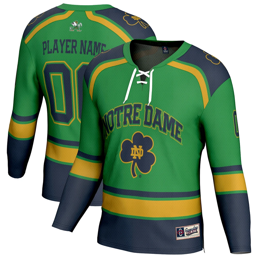 Youth GameDay Greats Notre Dame Fighting Irish Lightweight Hockey NIL Pick-a-Player Fashion Jersey