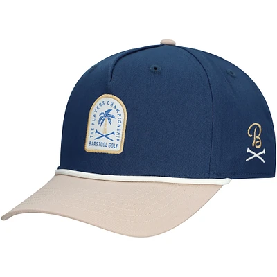 Men's Barstool Golf Navy THE PLAYERS Tropical Small Patch Rope Snapback Hat