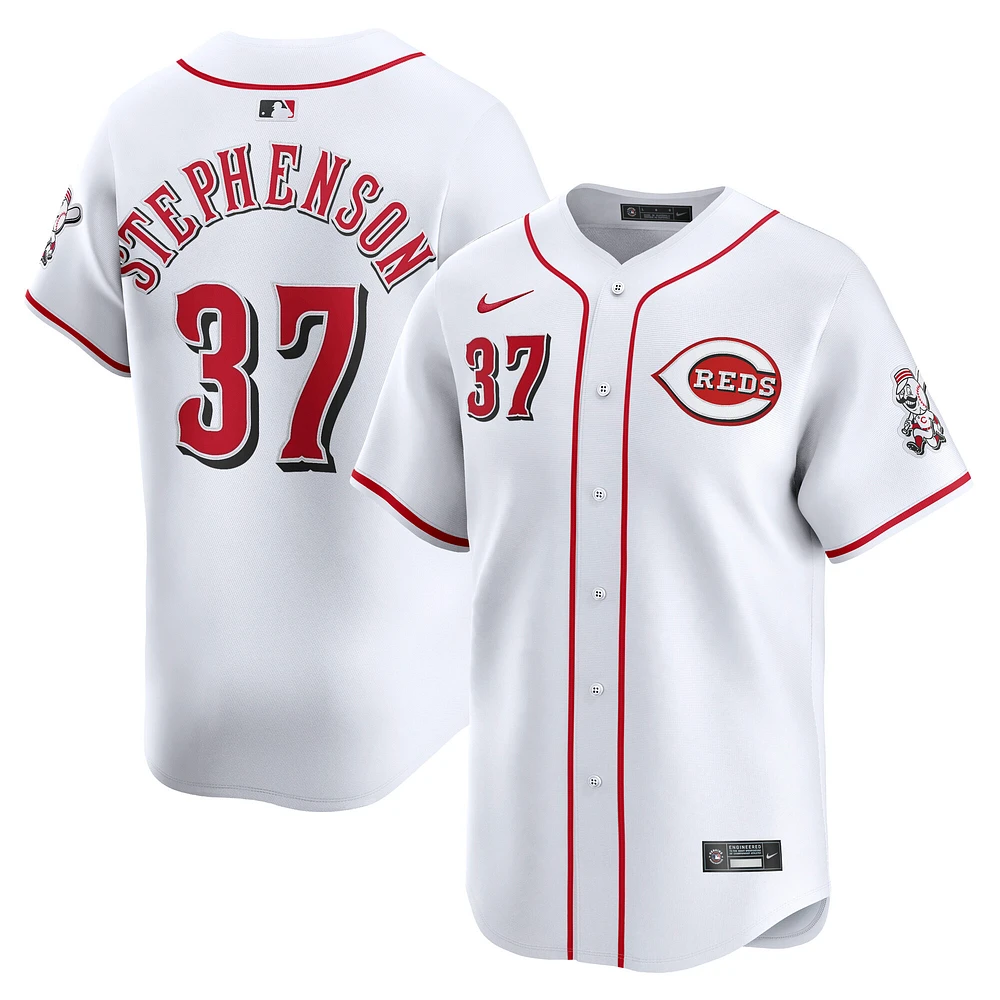 Men's Nike Tyler Stephenson White Cincinnati Reds Home Limited Player Jersey