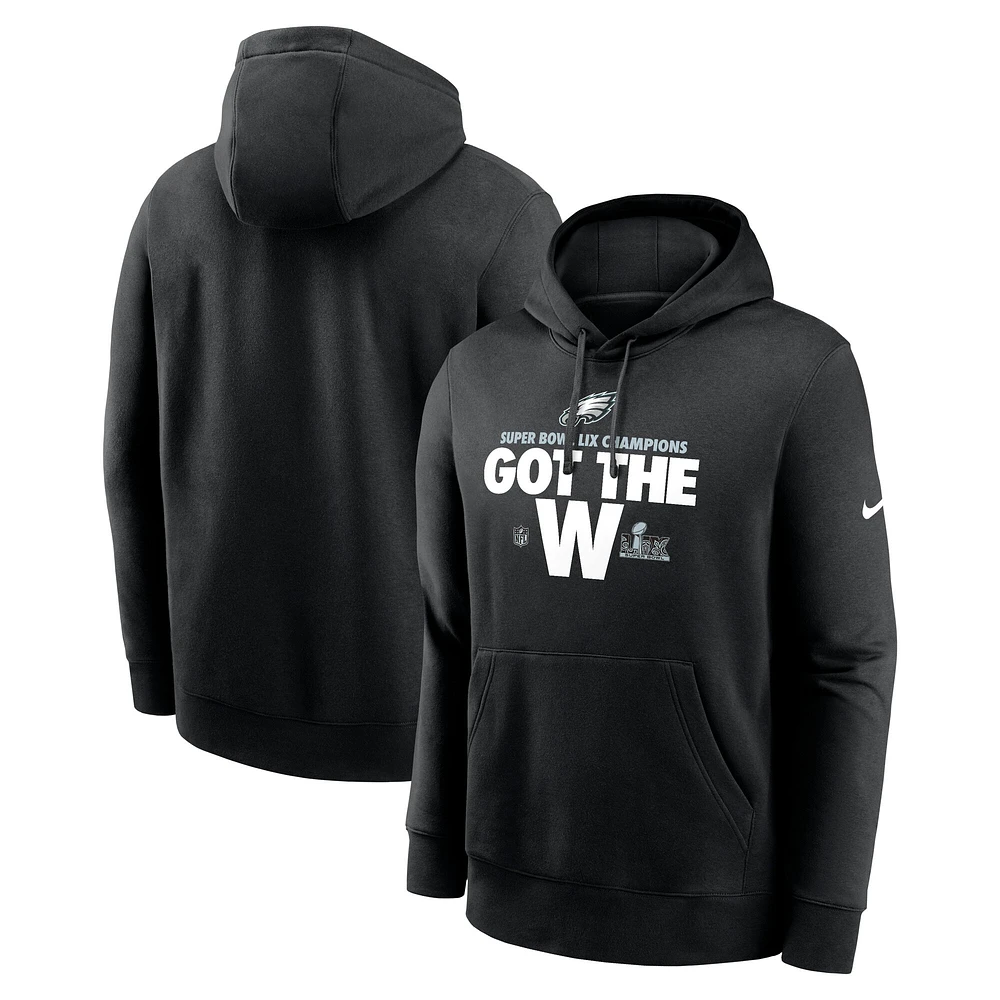 Men's Nike Black Philadelphia Eagles Super Bowl LIX Champions Parade Therma Performance Pullover Hoodie