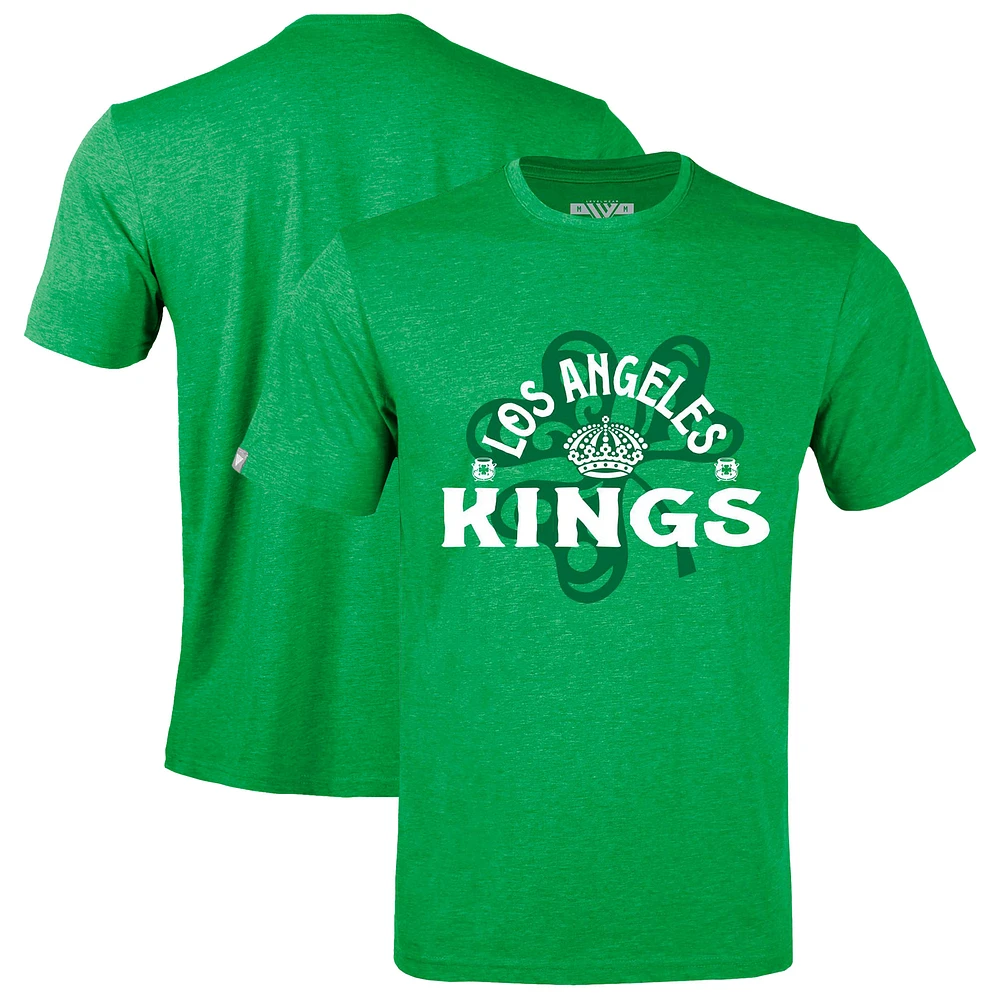 Men's Levelwear Green Los Angeles Kings St. Patrick's Day Richmond Shamrock T-Shirt
