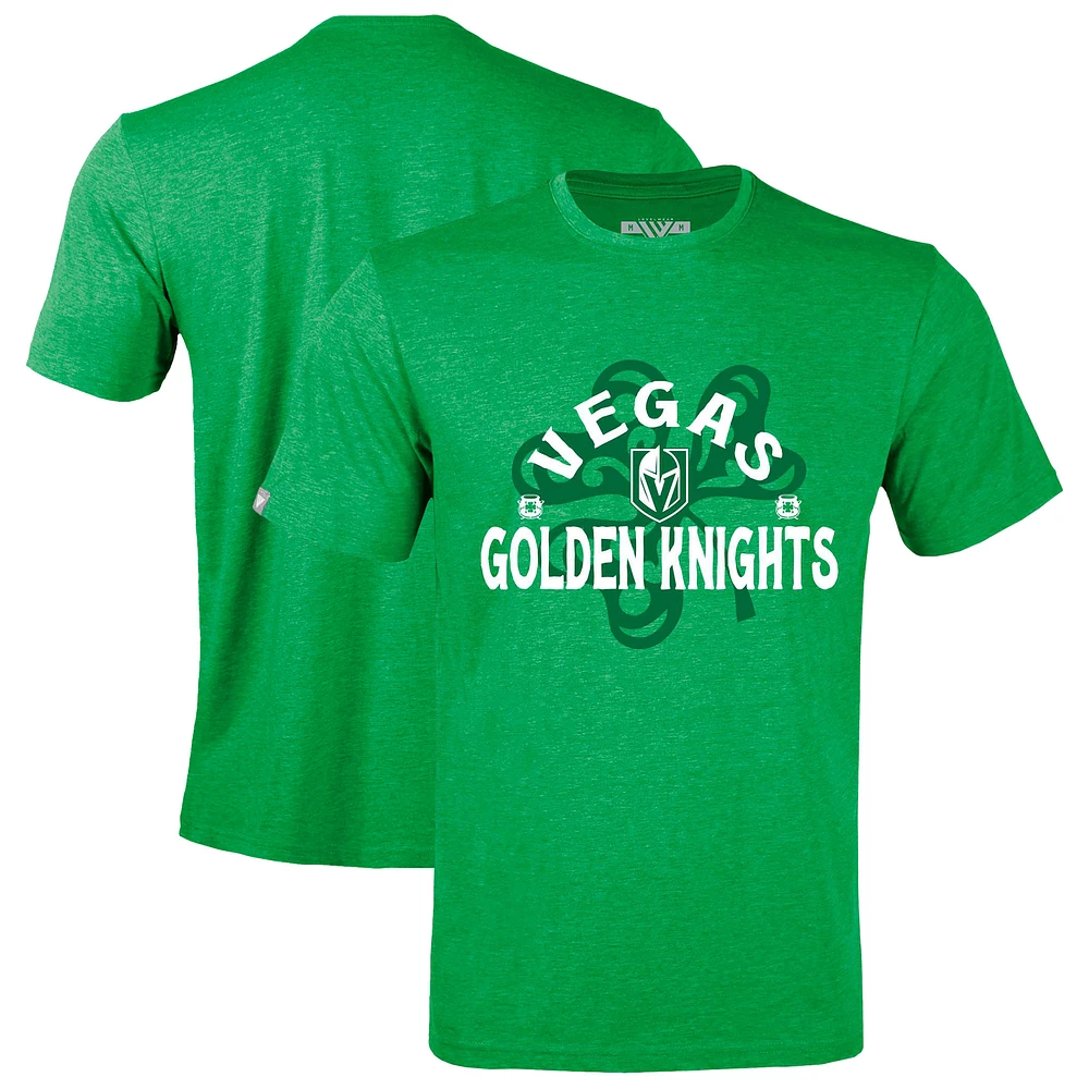 Men's Levelwear Green Vegas Golden Knights St. Patrick's Day Richmond Shamrock T-Shirt