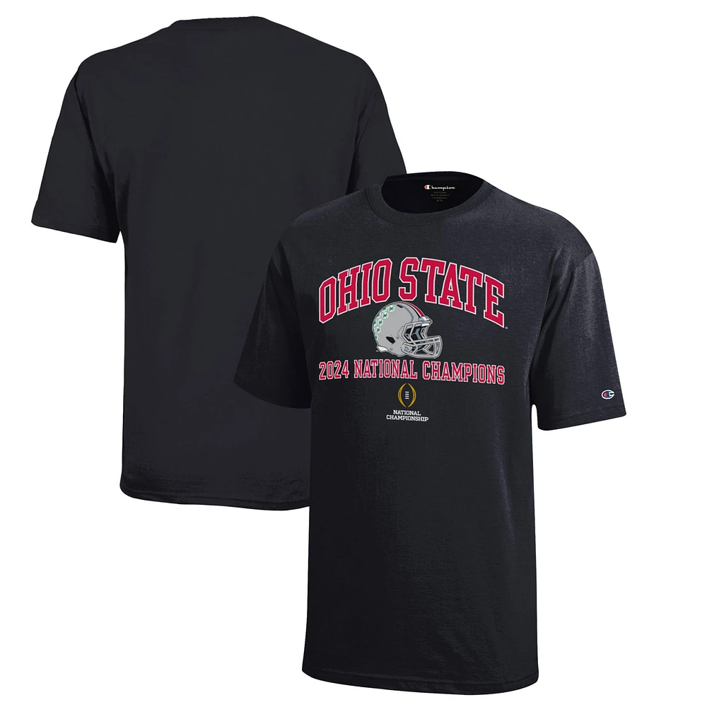 Youth Champion Black Ohio State Buckeyes College Football Playoff 2024 National Champions T-Shirt