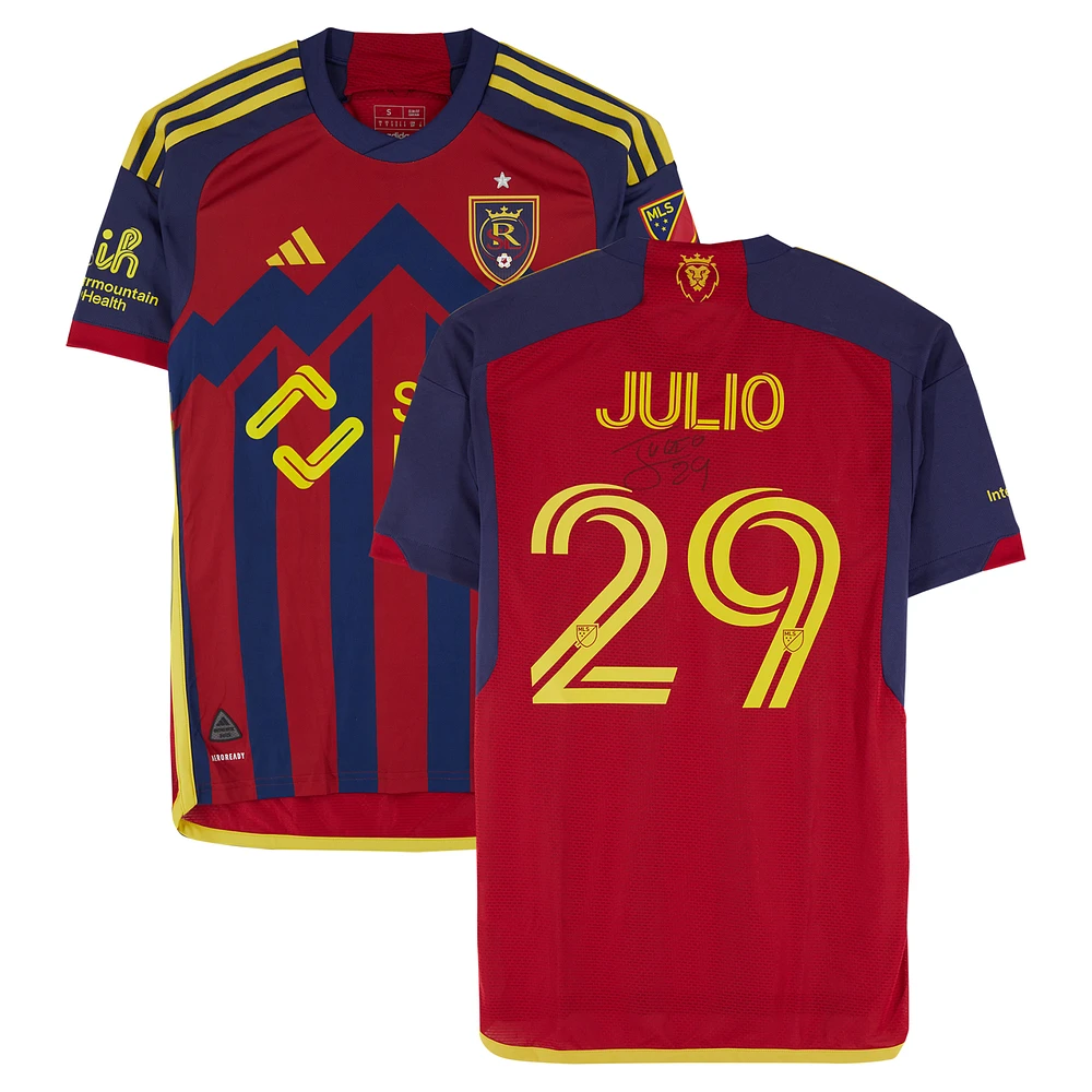 Anderson Julio Real Salt Lake Autographed Match-Used #29 Red adidas Jersey from the 2024 MLS Season - Size S
