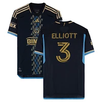 Jack Elliott Philadelphia Union Autographed Match-Used #3 Navy adidas Jersey from the 2024 MLS Season - Size L
