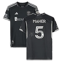 Jack Maher Nashville SC Autographed Match-Used #5 Black adidas Jersey from the 2024 MLS Season - Size M