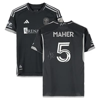 Jack Maher Nashville SC Autographed Match-Used #5 Black adidas Jersey from the 2024 MLS Season - Size M