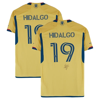 Bode Hidalgo Real Salt Lake Autographed Match-Used #19 Gold adidas Jersey from the 2024 MLS Season - Size M