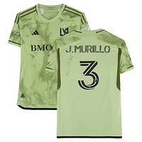 Jesus Murillo LAFC Autographed Match-Used #3 Green adidas Jersey from the 2024 MLS Season - Size M