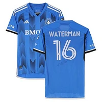 Joel Waterman CF Montreal Autographed Match-Used #16 Blue adidas Jersey from the 2024 MLS Season - Size M