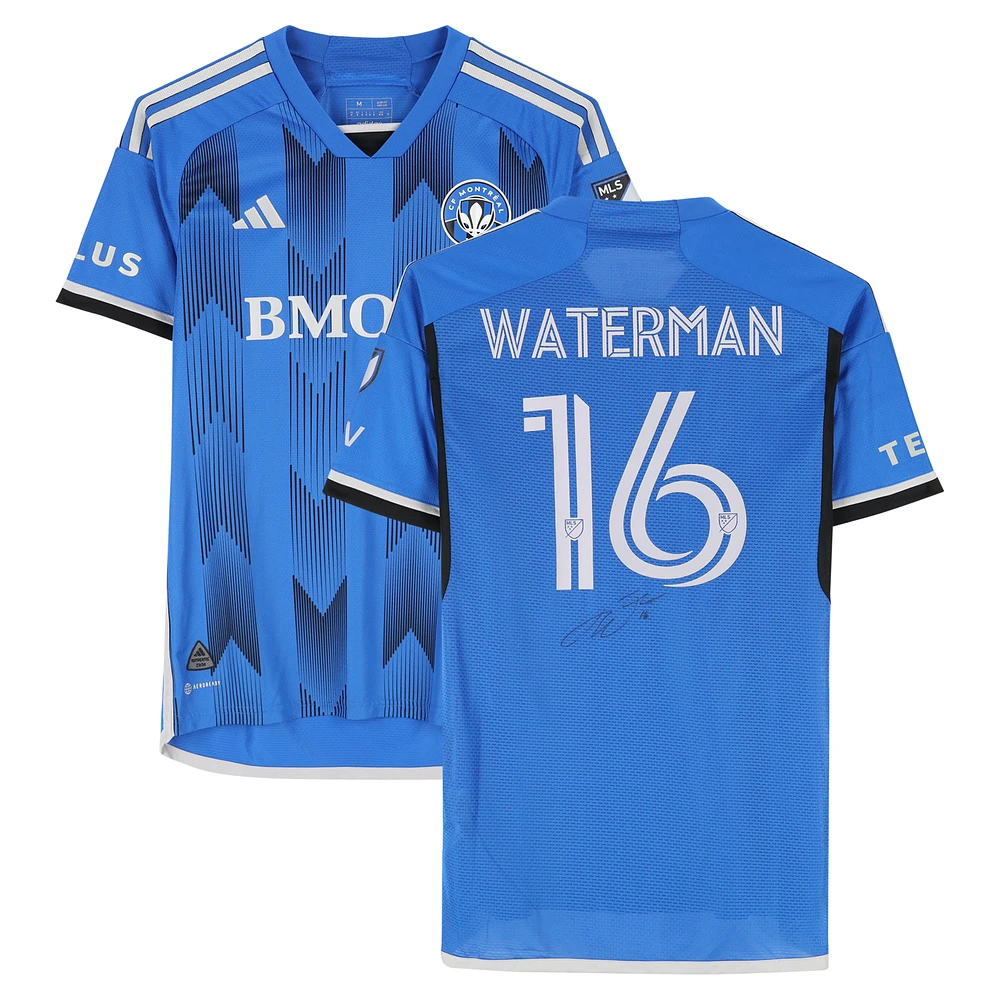 Joel Waterman CF Montreal Autographed Match-Used #16 Blue adidas Jersey from the 2024 MLS Season - Size M