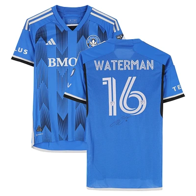Joel Waterman CF Montreal Autographed Match-Used #16 Blue adidas Jersey from the 2024 MLS Season - Size M