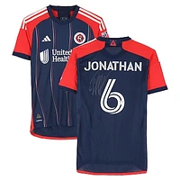Jonathan Mensah New England Revolution Autographed Match-Used #6 Navy adidas Jersey from the 2024 MLS Season - Size M