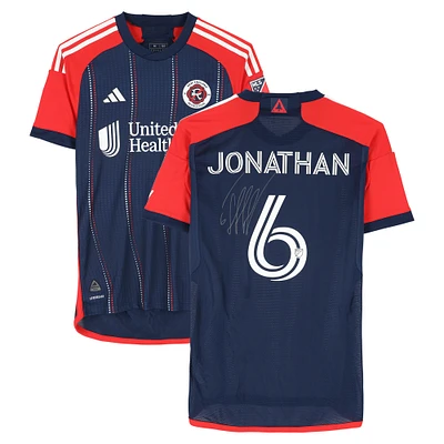 Jonathan Mensah New England Revolution Autographed Match-Used #6 Navy adidas Jersey from the 2024 MLS Season - Size M