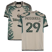 Juan Mosquera Portland Timbers Autographed Match-Used #29 Tan adidas Jersey from the 2024 MLS Season - Size L