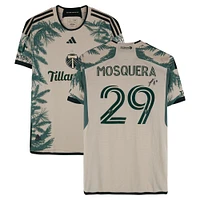 Juan Mosquera Portland Timbers Autographed Match-Used #29 Tan adidas Jersey from the 2024 MLS Season - Size L