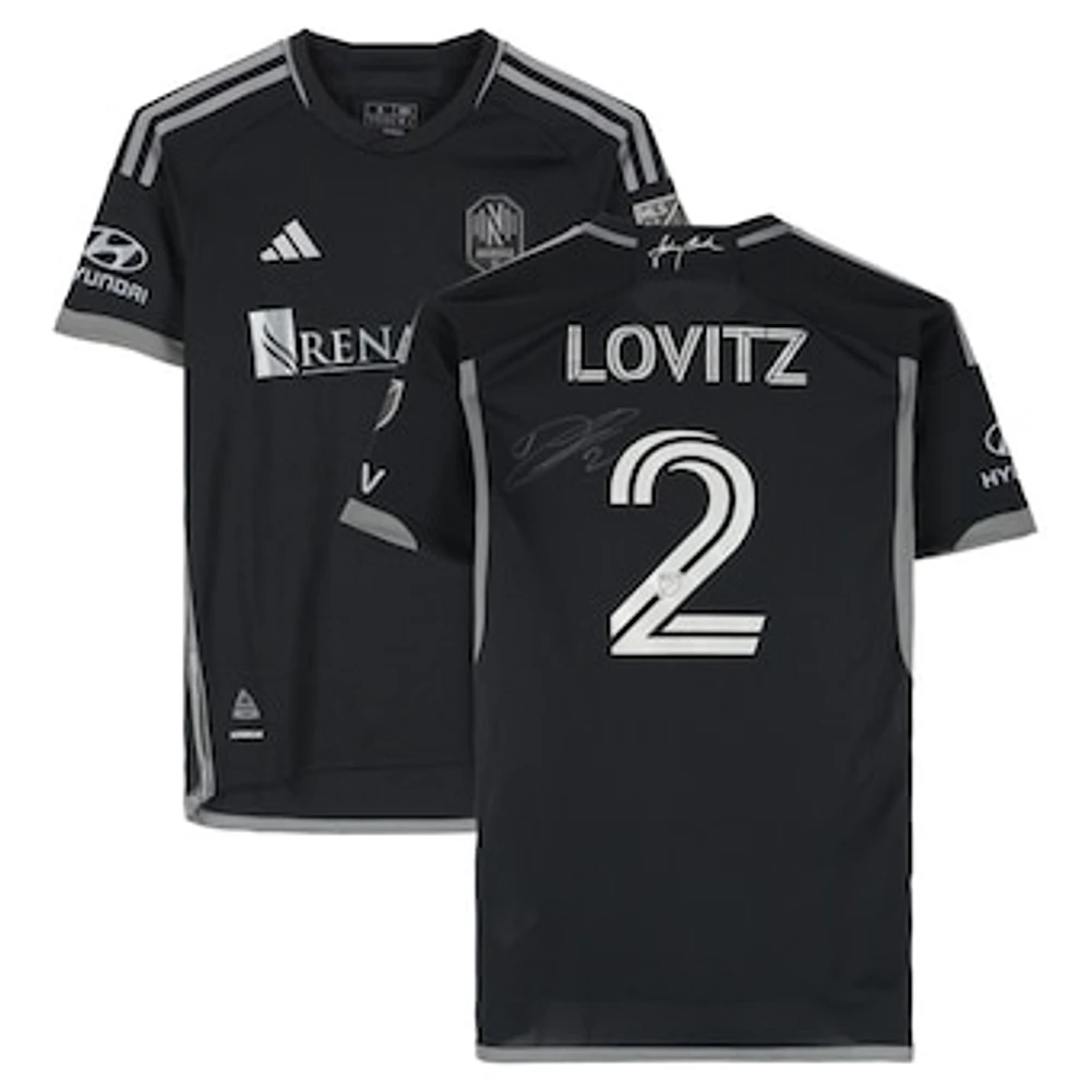 Daniel Lovitz Nashville SC Autographed Match-Used #2 Black adidas Jersey from the 2024 MLS Season - Size S