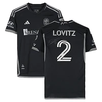 Daniel Lovitz Nashville SC Autographed Match-Used #2 Black adidas Jersey from the 2024 MLS Season - Size S