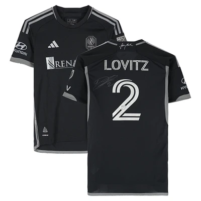 Daniel Lovitz Nashville SC Autographed Match-Used #2 Black adidas Jersey from the 2024 MLS Season - Size S