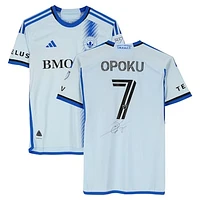 Kwadwo Opoku CF Montreal Autographed Match-Used #7 Light Blue adidas Jersey from the 2024 MLS Season - Size M