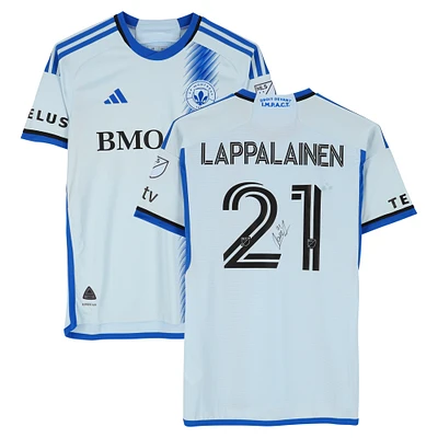 Lassi Lappalainen CF Montreal Autographed Match-Used #21 Light Blue adidas Jersey from the 2024 MLS Season - Size M